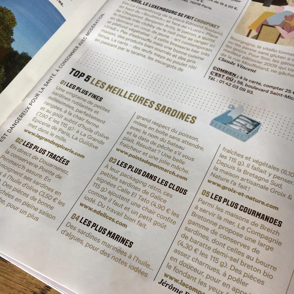 Les meilleures sardines en conserve La Guildive Boutique La Guildive